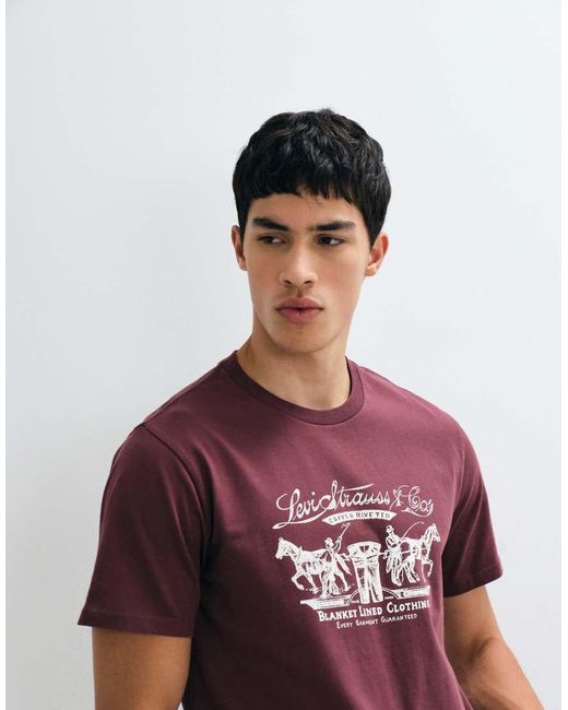 Levi's Red Vintage Graphic T-shirt for men