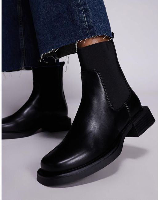SIMMI Blue Simmi London Duff Low Ankle Chelsea Boot