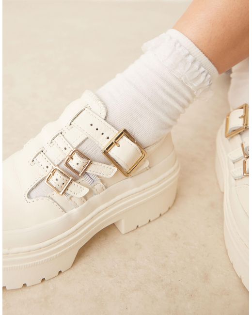 Converse Natural Chuck Taylor All Star lugged Heel Mary Jane Platform