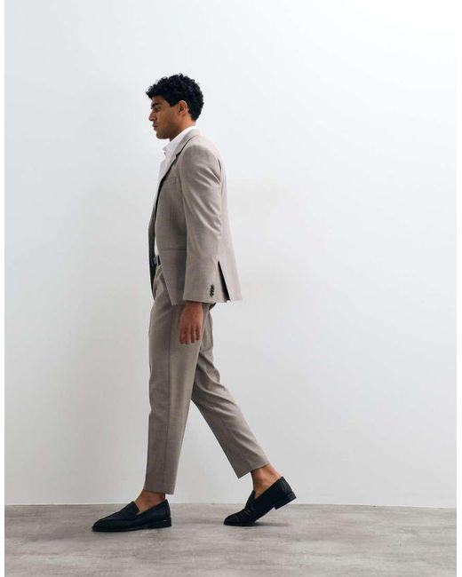 ASOS White Tapered Suit Pants for men