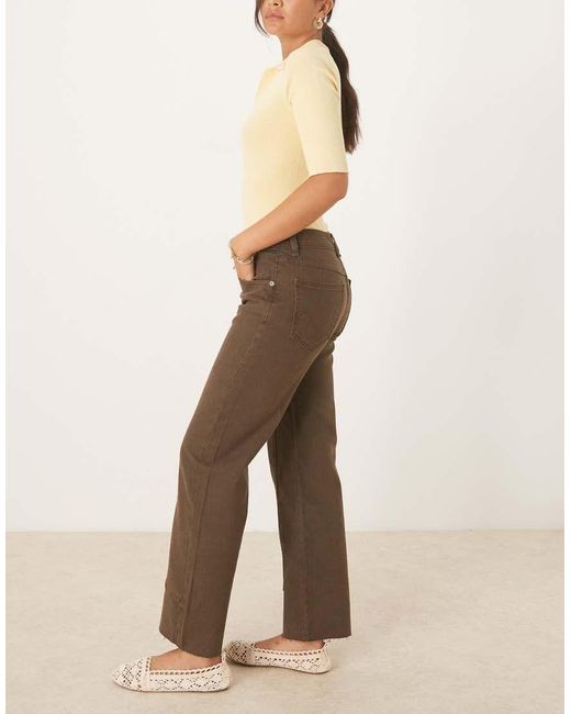 Free People Natural Risk Taker Mid-Rise Straight Leg Jeans