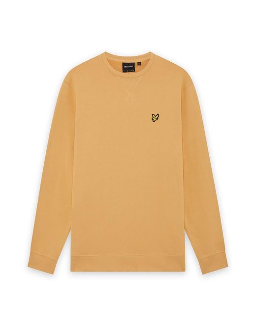 Lyle & Scott Natural Mid Layers Crew Neck Sweatshirt for men