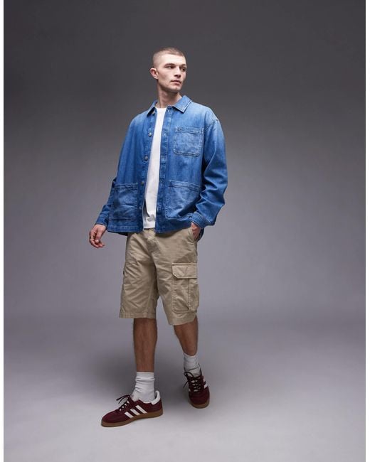 Tommy Hilfiger Denim Chore Jacket in Blue for Men | Lyst