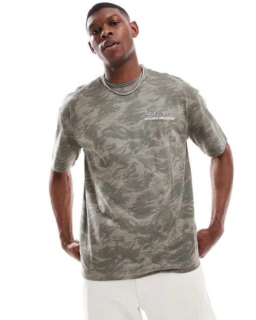 Hollister Gray Boxy Pet Motif T-shirt for men