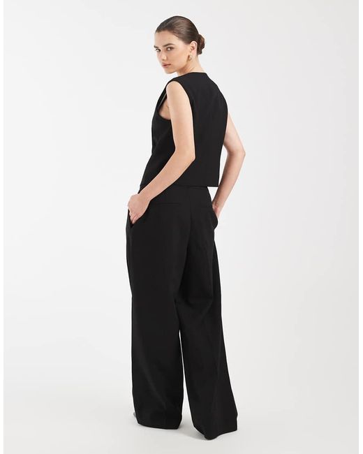 Vero Moda Black Mix & Match Wide Leg Tailored Trousers