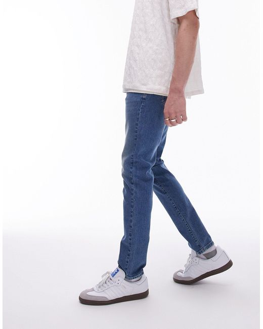 Topman Blue Skinny Jeans for men