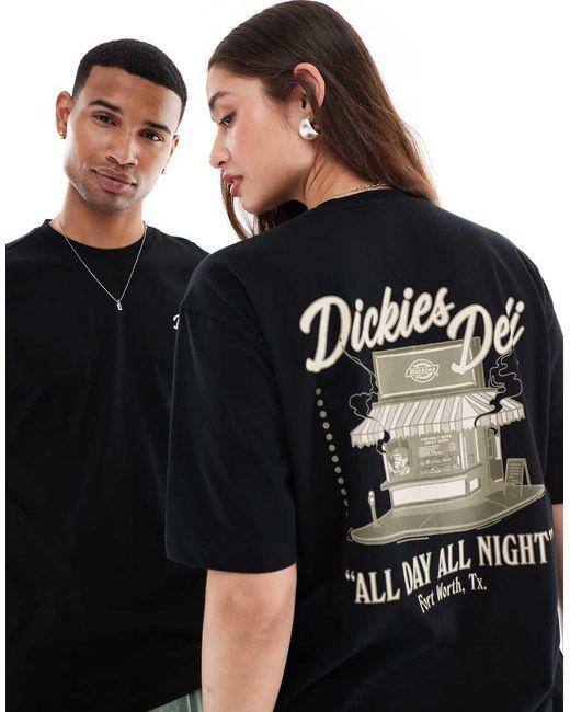 Dickies Black Deli Graphic Back Print T-shirt