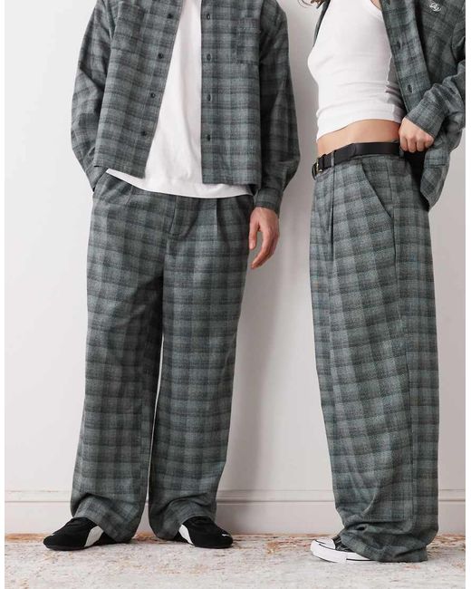Reclaimed Vintage Gray Unisex Pants