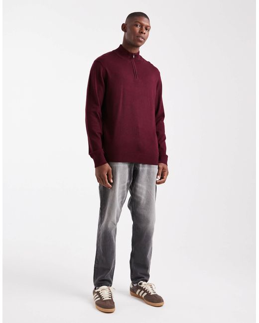 Threadbare – strickpullover in Red für Herren