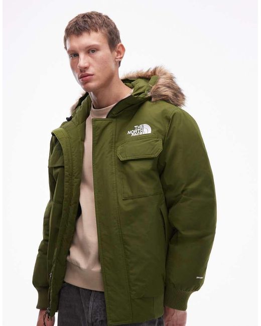 The North Face Green Mcmurdo Faux Fur Hooded Down Bomber for men
