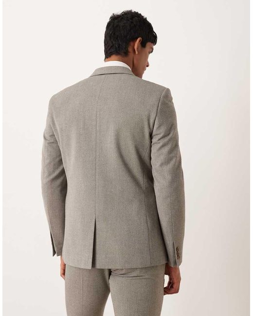 ASOS Gray Skinny Suit Jacket for men