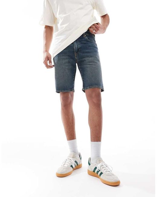 Pantalones Cortos Vaqueros De Corte Estándar Con 405 De -Azul Marino Levi's de hombre de color Blue