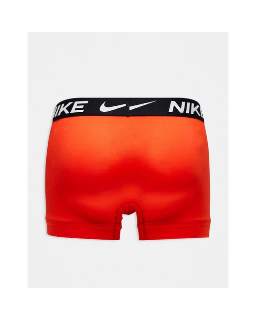 Nike – dri-fit essential – 3er-pack mikrofaser-unterhosen in Red für Herren