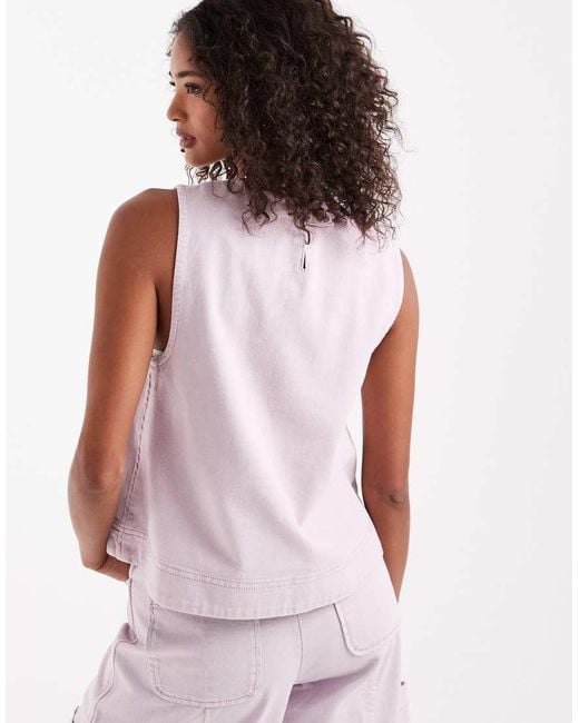 ASOS Purple Shell Top