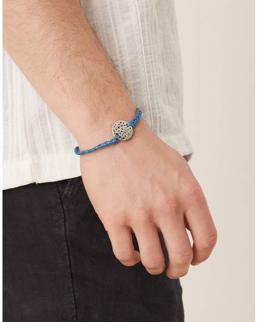 Bracciale Da Festival Intrecciato di ASOS in Blue da Uomo