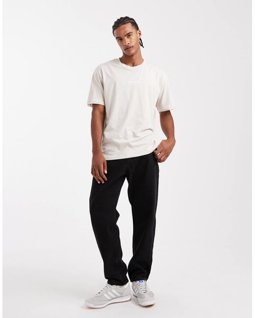 JJ Rebel White Oversized T-shirt With Japanese Back Print for men