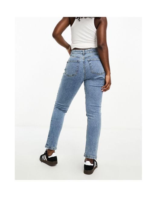 ASOS Hourglass Slim Mom Jeans in Blue | Lyst Canada