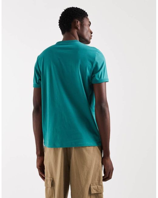 Fred Perry Blue Logo Ringer T-shirt for men