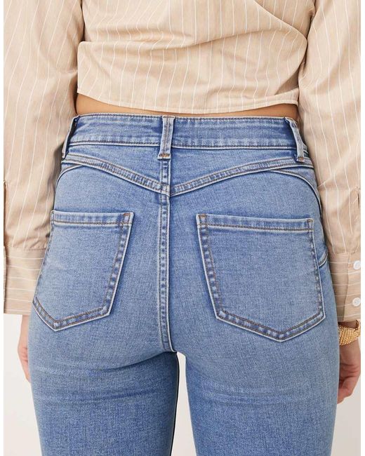 New Look Blue Lift And Shape Jenna Skinny Jeans