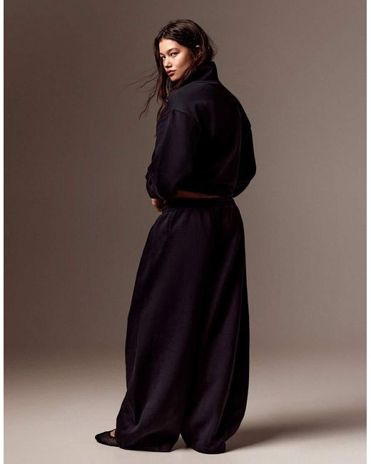 Bershka Brown Plush Parachute Trousers