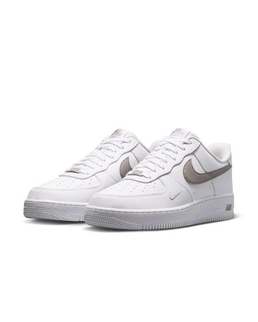 Nike Gray Air Force 1 07' Tech Trainers for men