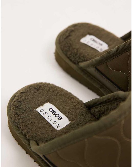 ASOS Brown Mule Slippers for men