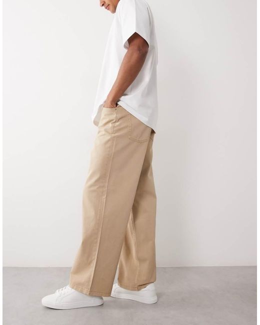 ASOS Natural baggy Lightweight Jeans for men