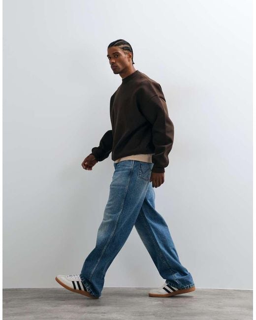 ASOS Black Extreme Oversized Sweatshirt for men
