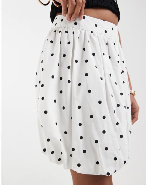 ASOS White Bubble Mini Skirt