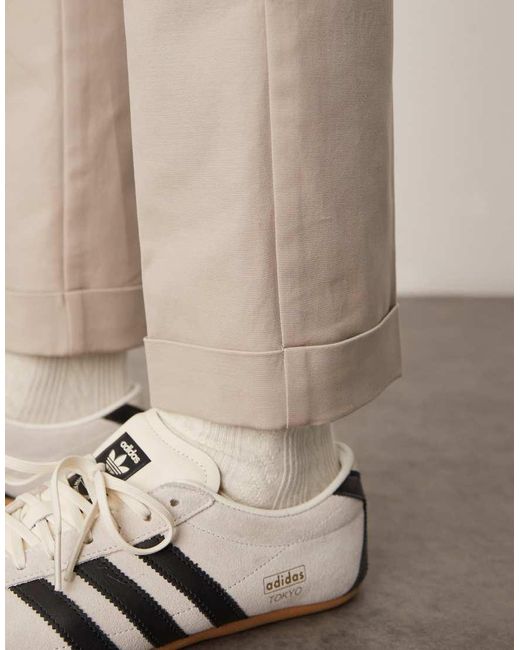Chino Eleganti Slim di ASOS in Natural da Uomo