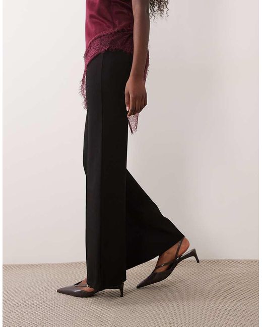 Mango Geplooide Flared Broek in het Pink