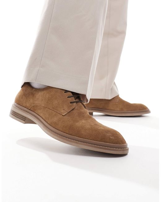 Chaussures en daim à lacets - taupe ASOS pour homme en coloris White