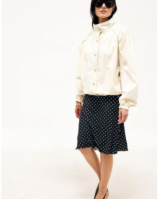 NA-KD White Knee Length Jersey Skirt
