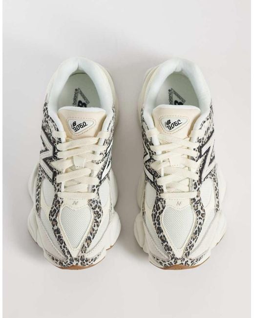 New Balance White 9060 Trainers