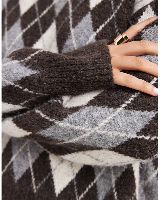 ONLY Gray Brushed Knitted Jumper