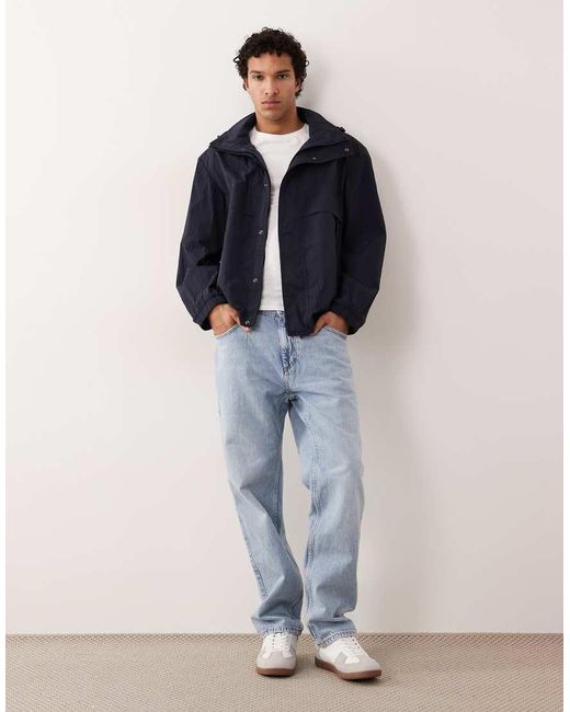 Boss Blue Hugo Boss Windbreaker Jacket for men