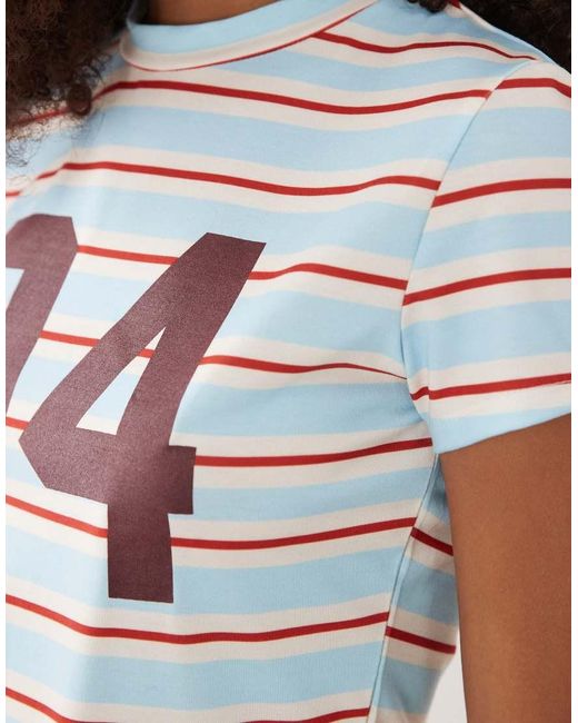 ASOS Red Short Sleeve Baby Tee With 94 Graphic