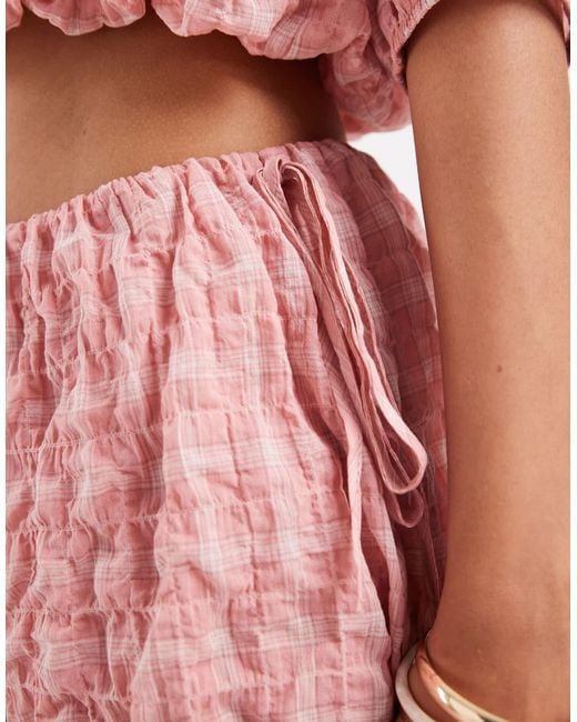 ASOS Pink Bubble Bloomer Short