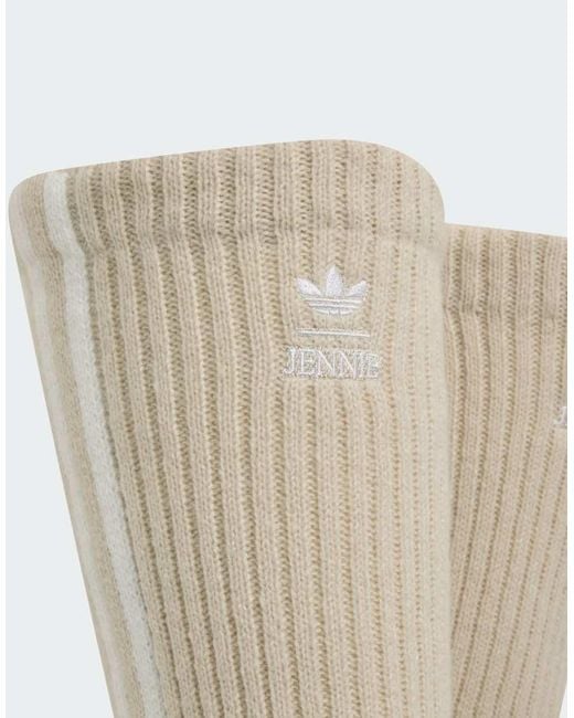 Adidas Originals Natural Adiluna Season 2 X Jennie High Knee Leg Warmers