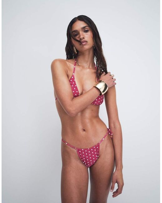 VDM The Label Multicolor Tie Side Bikini Bottoms