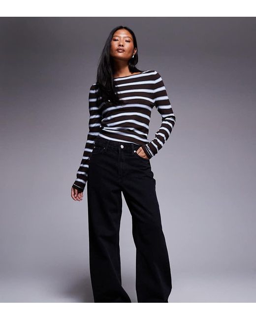 River Island Blue Relaxed Straight Jeans