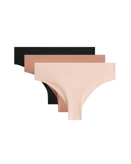 Oysho Natural 3 Polyamide Blend Logo Brazilian Briefs