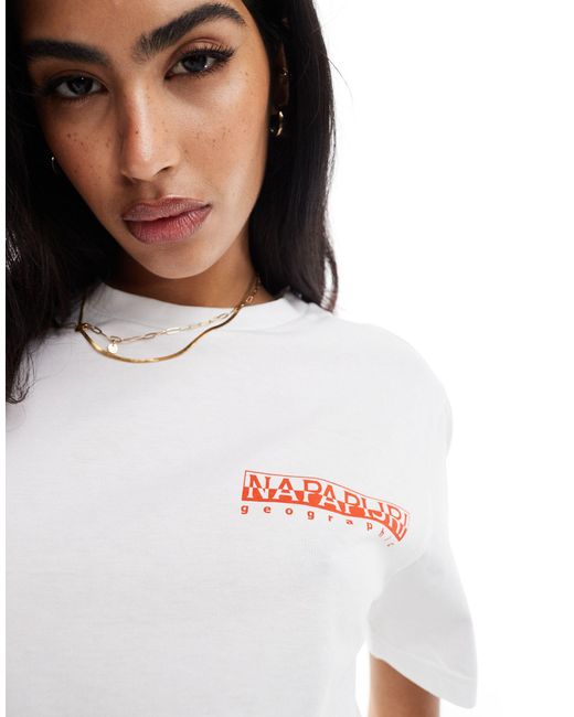 Napapijri White – nuhi – es t-shirt
