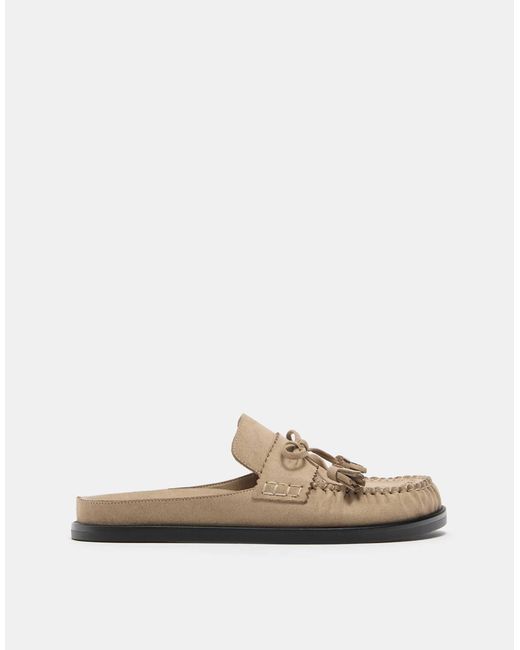 Pull&Bear White – clogs