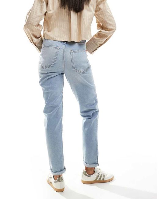 New Look Blue Merlot Mom Jeans