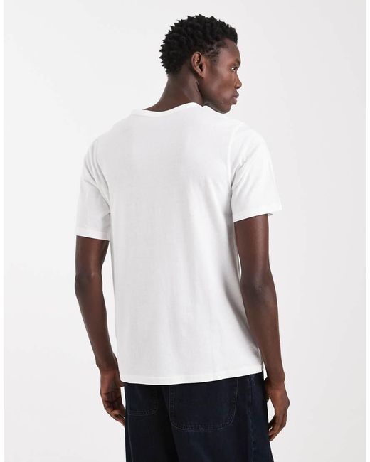 Jack & Jones White Regular Fit T-shirt With Logo for men