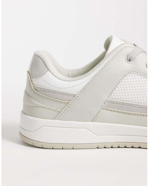 ASOS White Multi Paneled Sneakers for men