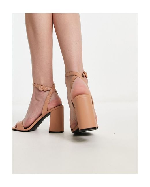 Wink - sandales à talon carré - beige Raid en coloris Pink