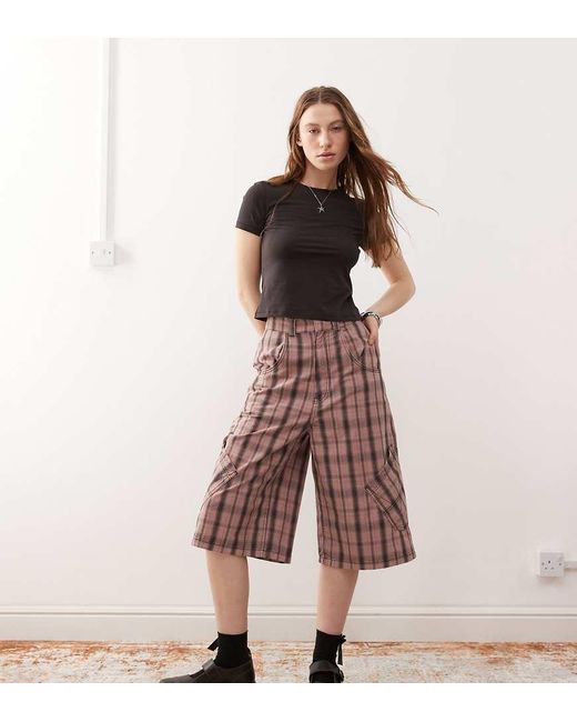Collusion Pink baggy Longline Jorts