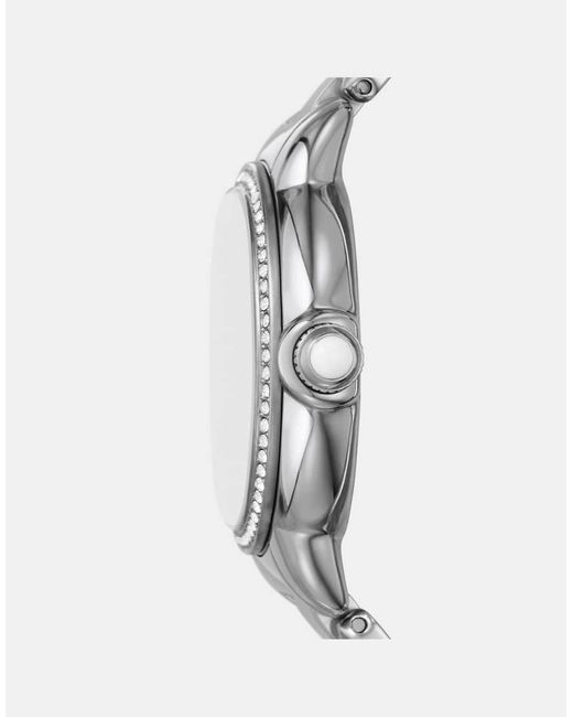 Emporio Armani White Three-Hand, Stainless Steel Watch, Ar11632